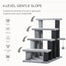 pawhut-arbre-chat-4-marches-2-en-1-escalier-chat-avec-griffoirs-et-balle-suspend image 6