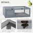 pawhut-enclos-tortue-en-bois-36-habitat-reptile-int-rieur-ext-rieur-gris image 8