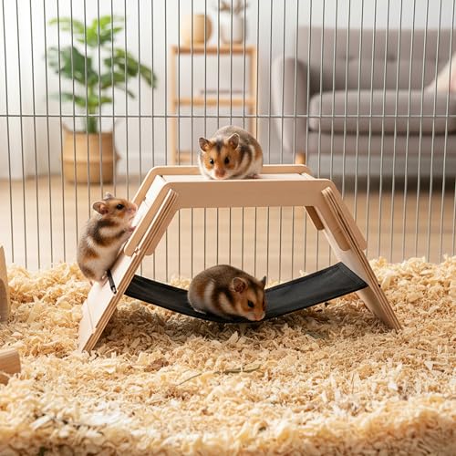 ferplast-arcade-bridge-pont-en-bois-avec-hamac-et-chelle-pour-hamster-et-souris image 8