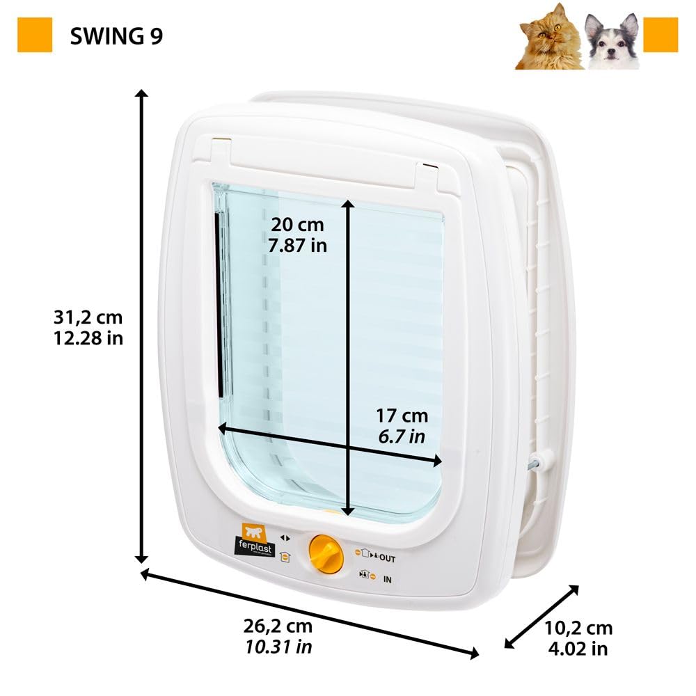 ferplast-swing-9-chati-re-pour-chats-et-petits-chiens-4-voies-blanc image 2