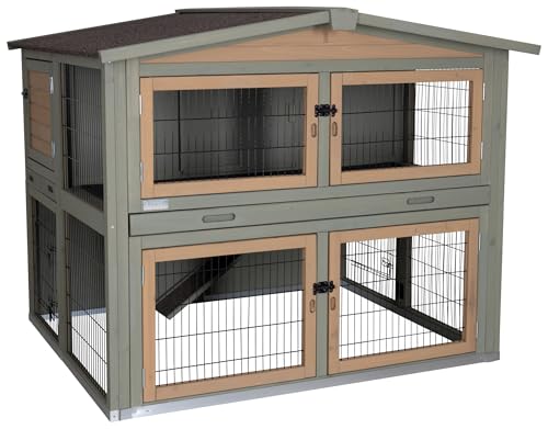 kerbl-suite-clapier-pour-rongeurs-lapins-et-li-vres-134-x-115-x-111-cm-en-bois image 2
