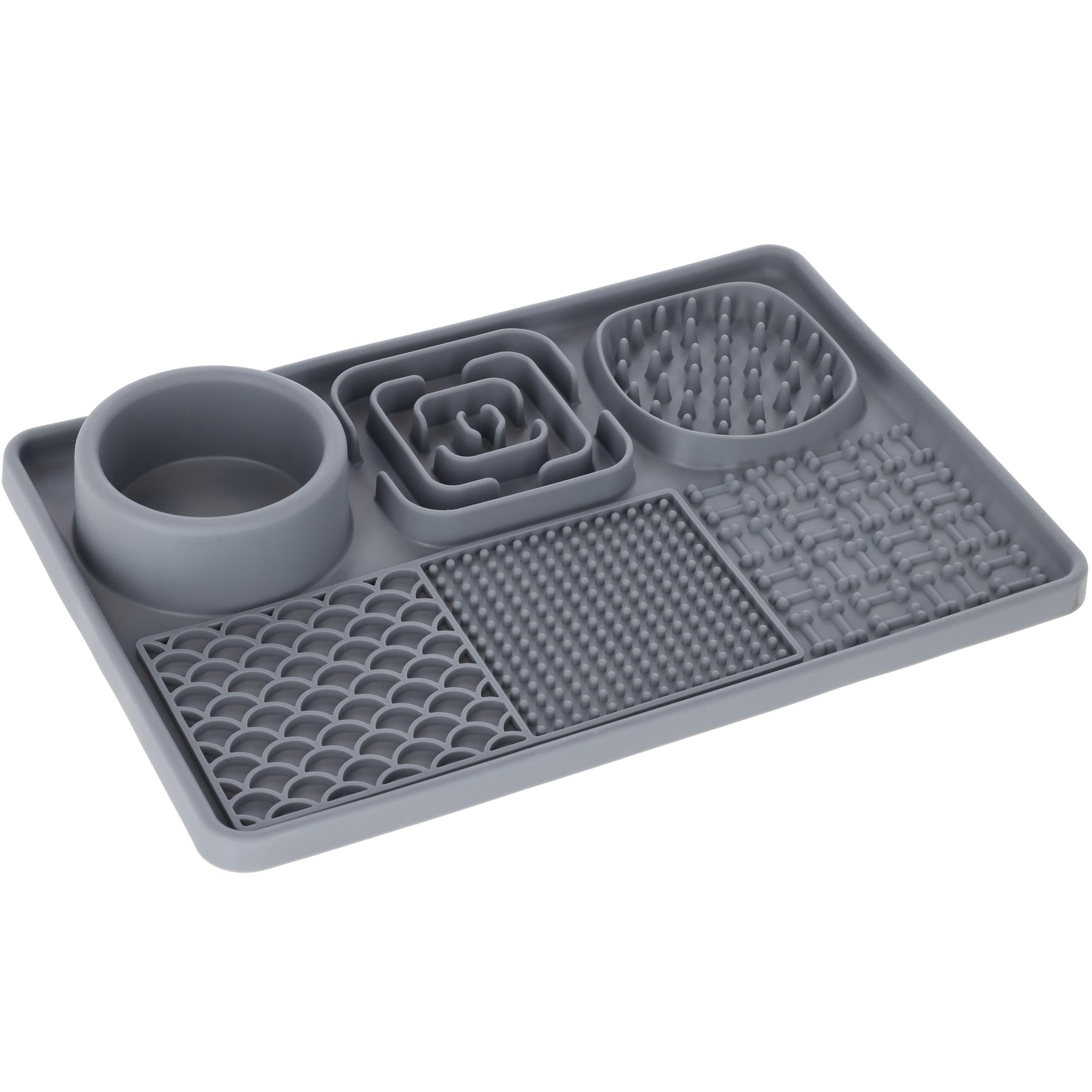 kerbl-pet-tapis-l-cher-xl-gris-30-x-20-cm-silicone-pour-chiens-et-chats image 1