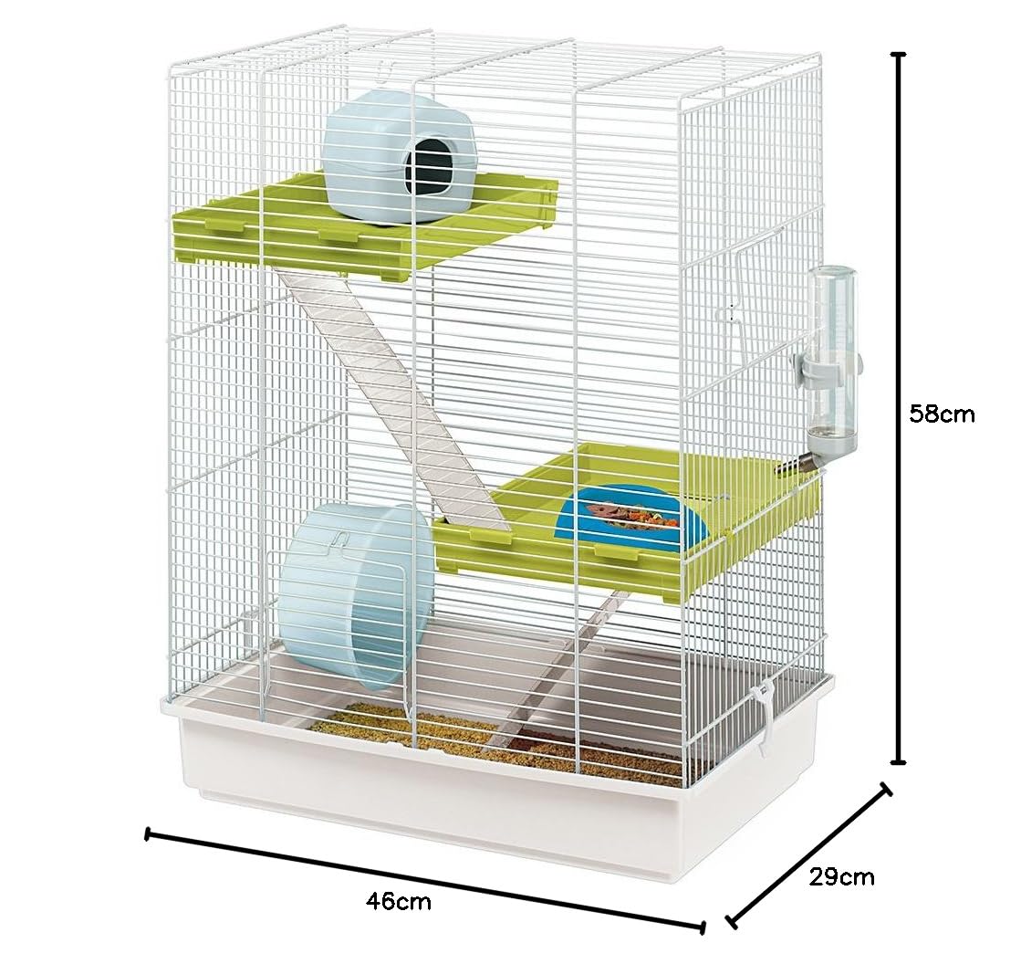 ferplast-hamster-tris-cage-hamster-blanche-46-x-29-x-58-cm image 2