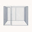 pawhut-chenil-ext-rieur-4-x-2-3-x-1-8-m-grillag-galvanis-avec-serrure image 2