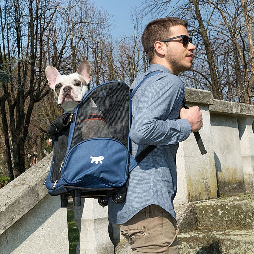ferplast-trolley-sac-de-transport-roulettes-et-sac-dos-pour-chats-et-petits-chie image 4