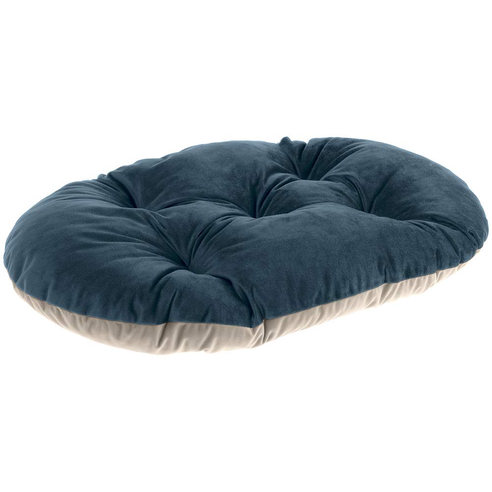 ferplast-prince-65-coussin-velours-bleu-beige-pour-chien-et-chat image 1