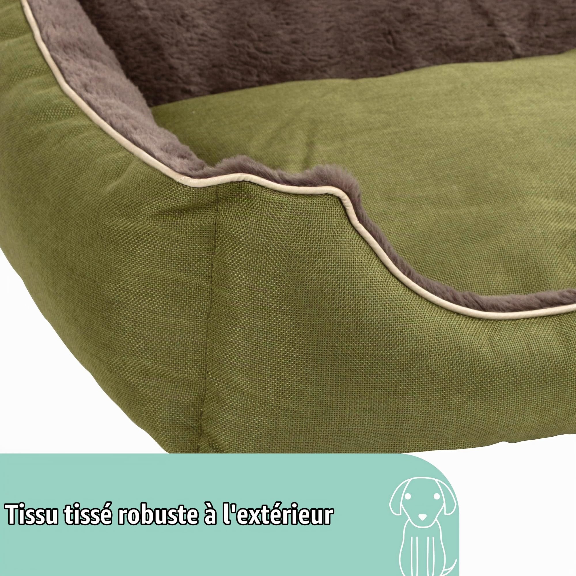 kerbl-samuel-panier-pour-chien-et-chat-60x50x17cm-vert-gris-fonc image 4