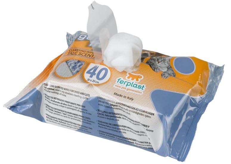 ferplast-genico-fresh-40-talc-lingettes-nettoyantes-chien-et-chat-40-pi-ces image 3