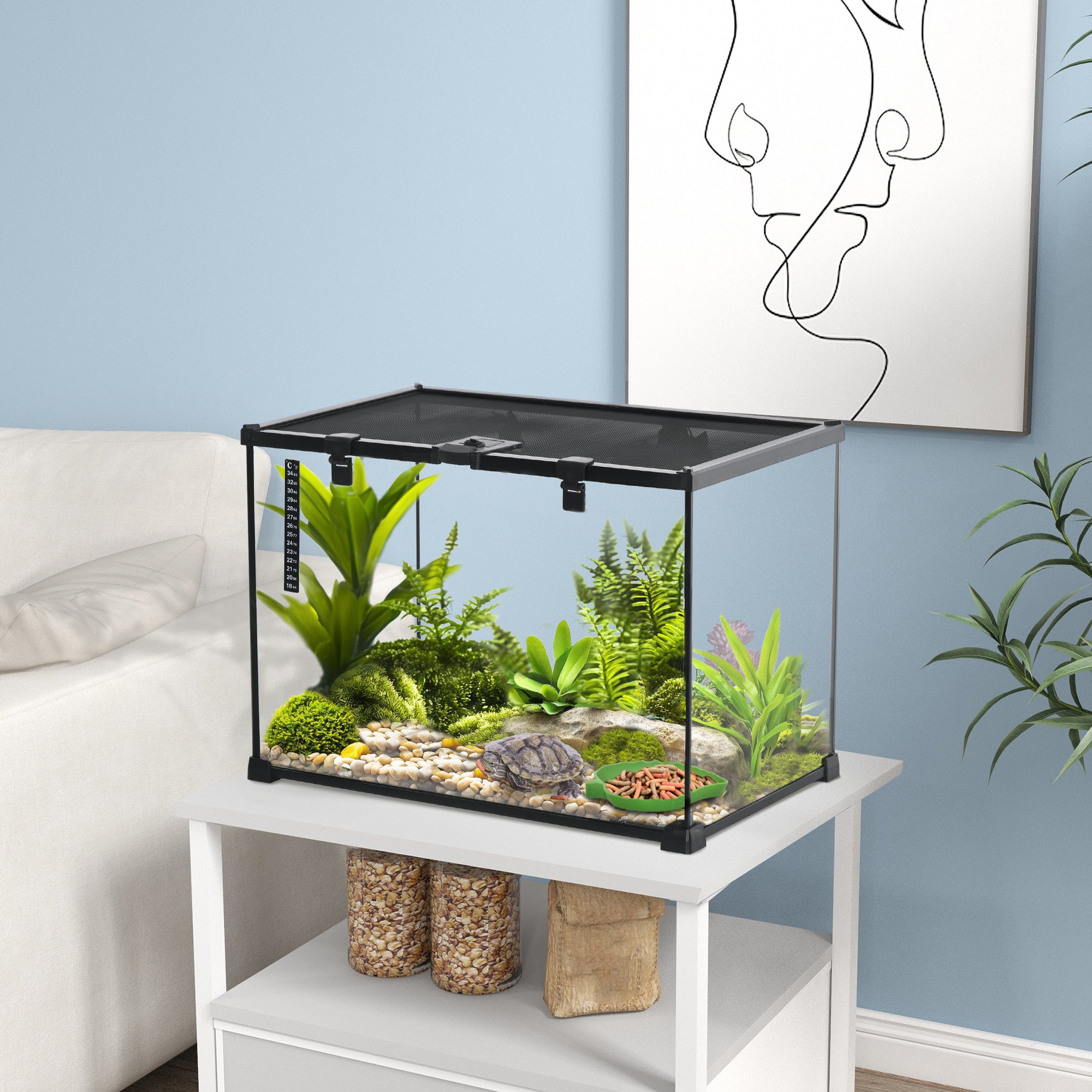 pawhut-habitat-reptiles-360-anti-vasion-ventil-50-x-30-x-35-cm image 3