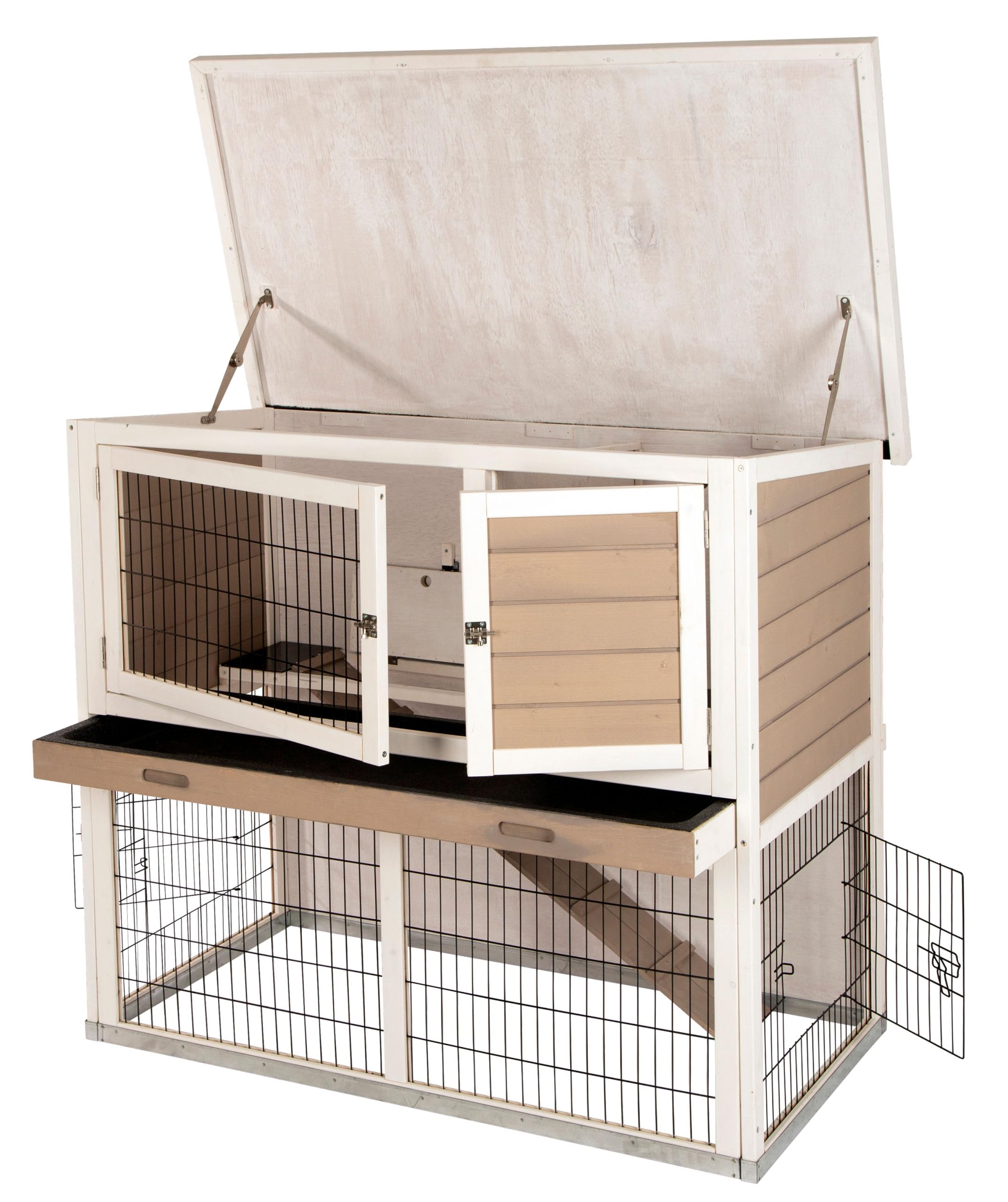 kerbl-lucky-clapier-rongeurs-bois-115-x-65-x-100-cm-toit-bitume image 2