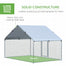 pawhut-poulailler-enclos-ferme-9-8-x-6-6-x-6-4-forme-clocher-walk-in-ext-rieur image 8