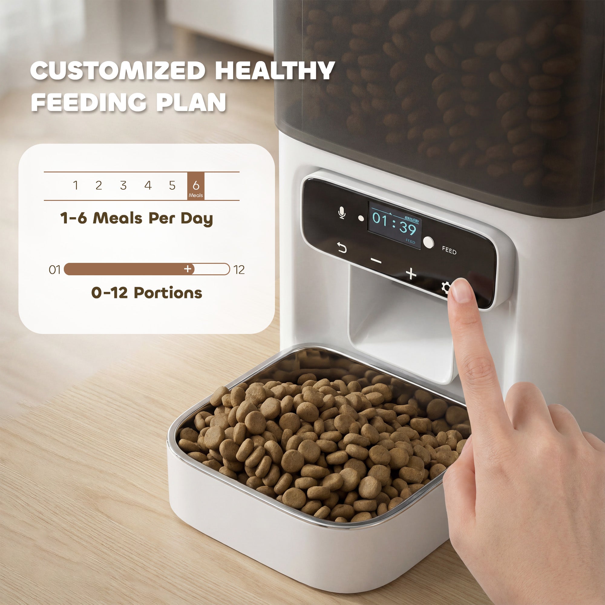 pawhut-distributeur-croquettes-chat-automatique-4-5l-programmable-6-repas-avec-v image 7
