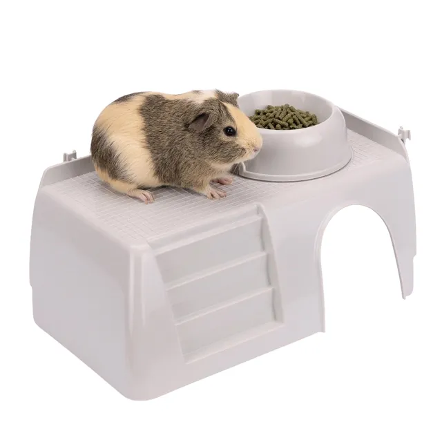 ferplast-pub-3253-maisonnette-en-plastique-pour-lapins-et-cochons-d-inde-42x25x1 image 1