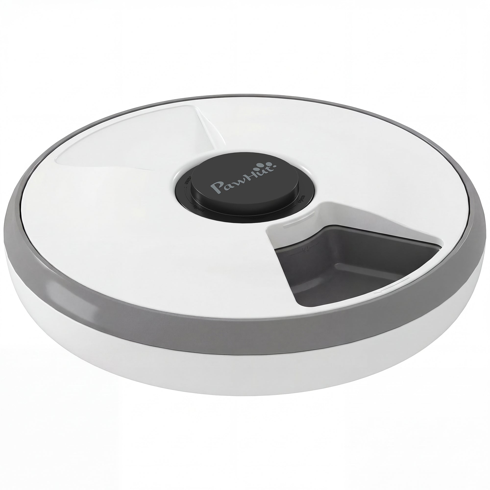 pawhut-distributeur-automatique-6-repas-6-x-180-ml-avec-minuteur-et-pain-de-glac image 1