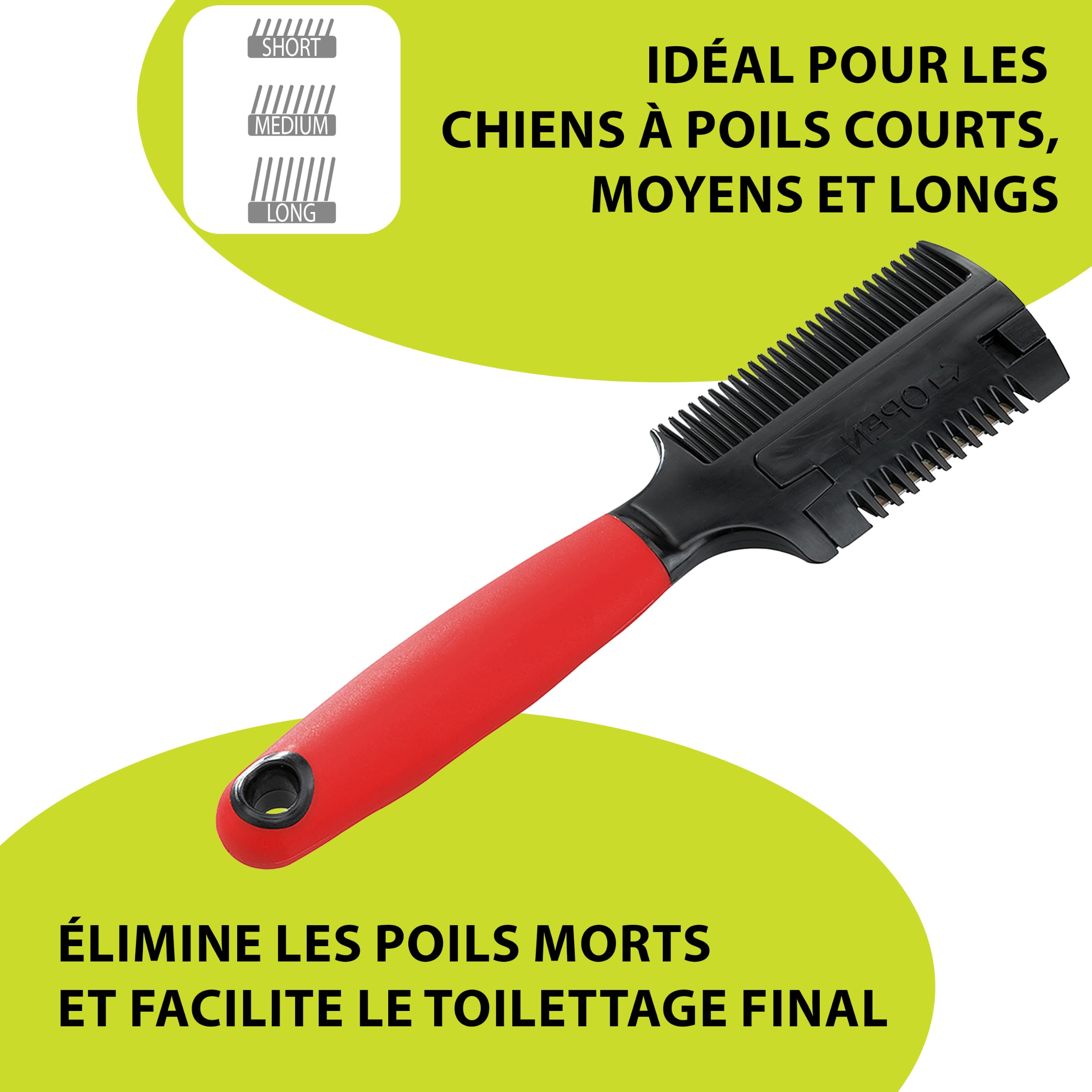 ferplast-peigne-chien-chat-double-avec-lame-gro-5991 image 6