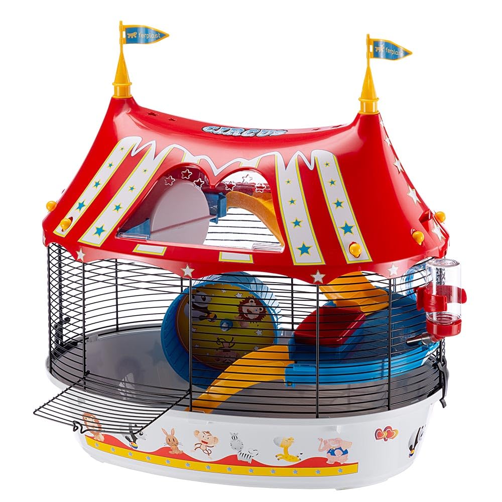 ferplast-circus-fun-cage-3-tages-pour-hamster-et-souris-49-5-x-34-x-42-5-cm-noir image 3