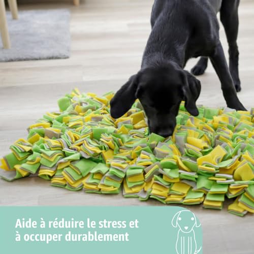kerbl-pet-tapis-renifleur-chien-70x50-cm-jaune-vert-gris image 7