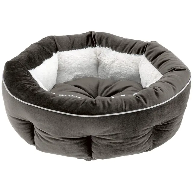 ferplast-marquis-45-panier-rond-chien-et-chat-45-x-16-cm-gris-ivoire image 1