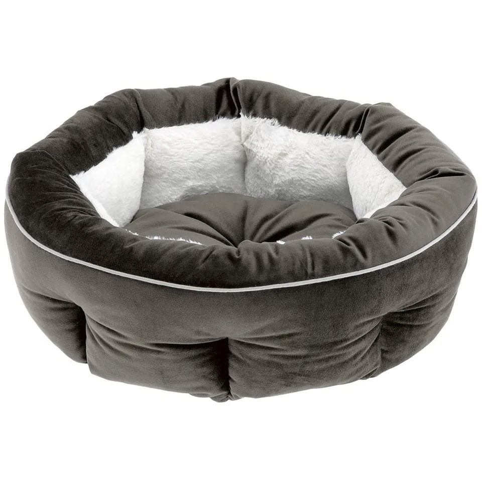 ferplast-marquis-45-panier-rond-chien-et-chat-45-x-16-cm-gris-ivoire image 1