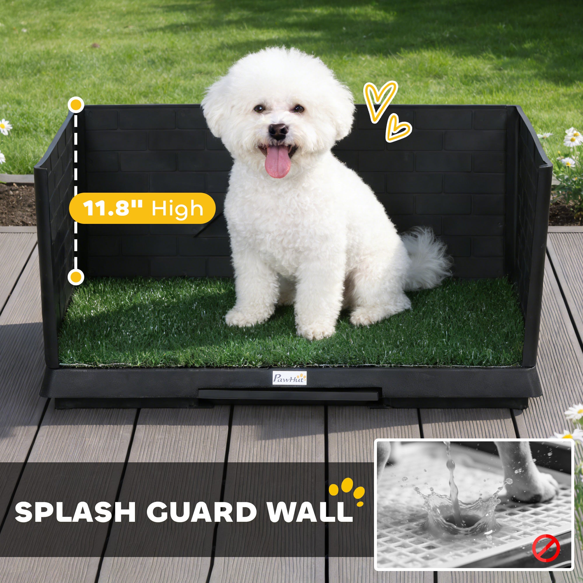 pawhut-tapis-d-herbe-pour-chien-d-int-rieur-76-x-51-x-36-cm-avec-murs-anti-clabo image 6