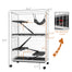 pawhut-cage-petits-animaux-5-tages-127-cm-4-portes-gris-clair image 4