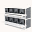 pawhut-pondoir-poules-bois-8-casiers-avec-2-tiroirs-ufs-et-perchoirs-gris image 2