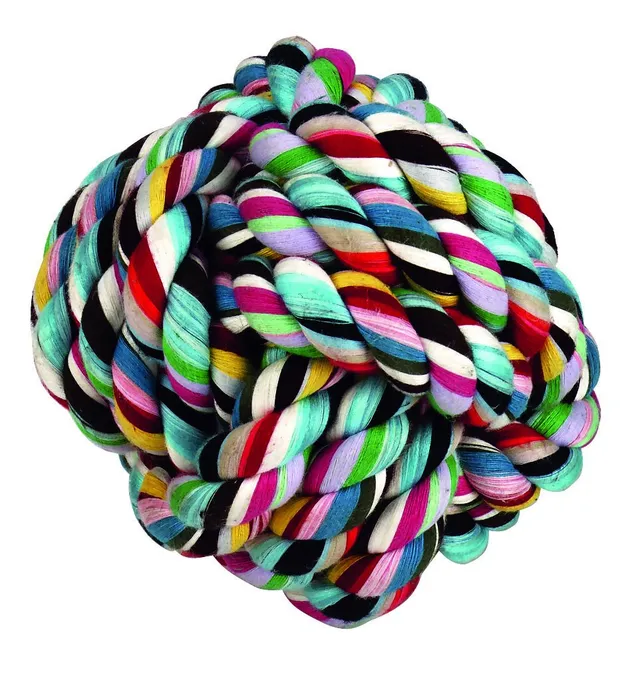 kerbl-balle-nou-e-15-cm-en-coton-et-jute-pour-chien-et-chat image 1