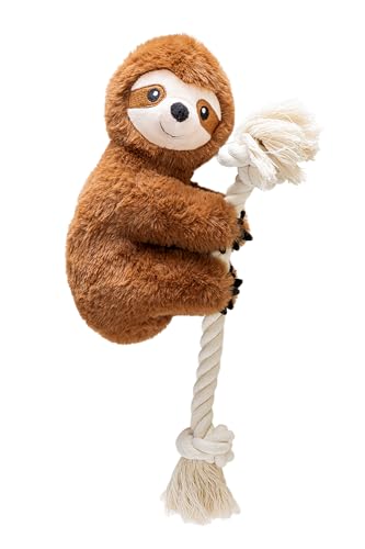 karlie-jouet-peluche-chien-paresseux-d-escalade-marron-40-x-18-cm-avec-squeaker image 5