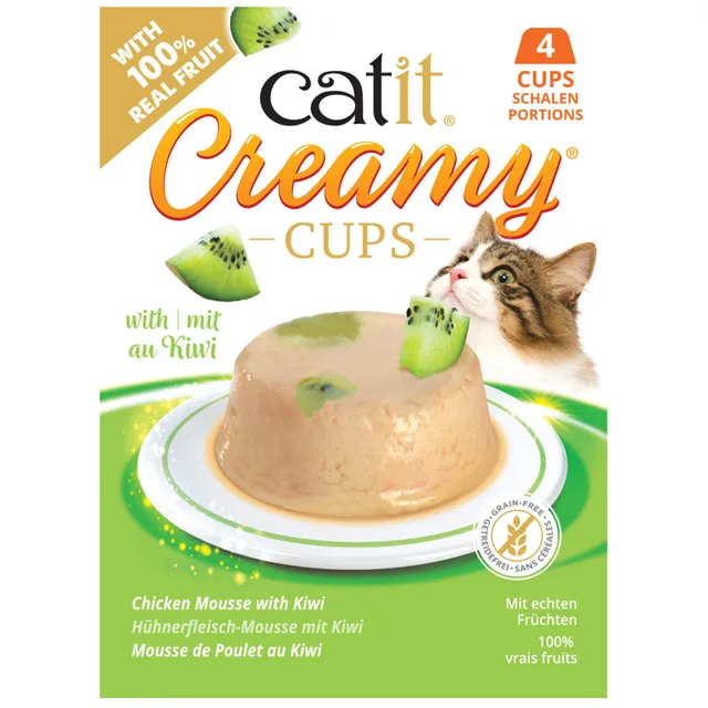 catit-creamy-cups-poulet-au-kiwi-friandise-chat-4x25-g image 1