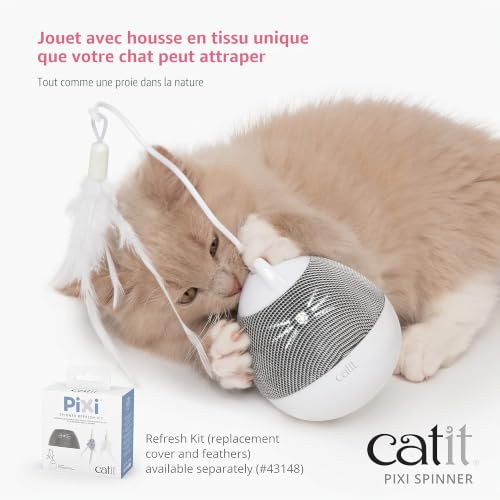 catit-pixi-spinner-jouet-pour-chat-gris-lectronique-friandises image 8