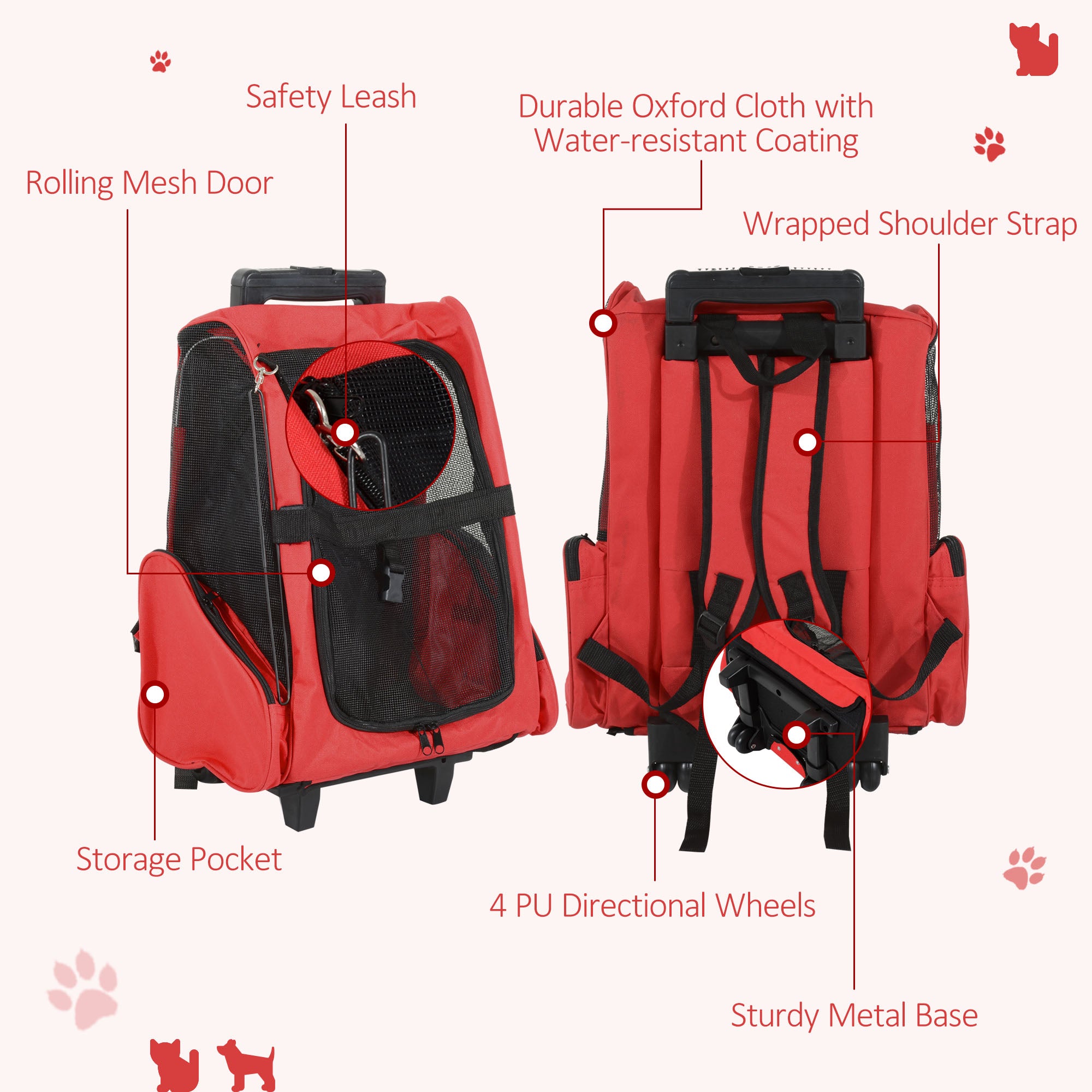 pawhut-sac-dos-trolley-transport-animaux-42-x-25-x-55-cm-rouge image 8