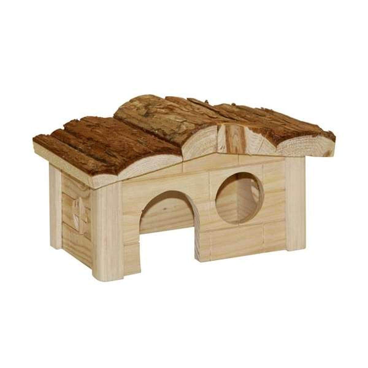 kerbl-maisonnette-pour-hamster-en-bois-naturel-20-x-14-x-12-cm image 1