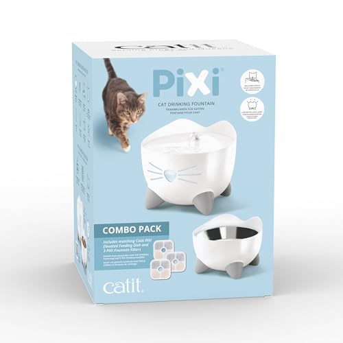 catit-pixi-combo-kit-fontaine-gamelle-inox-anti-moustaches image 6