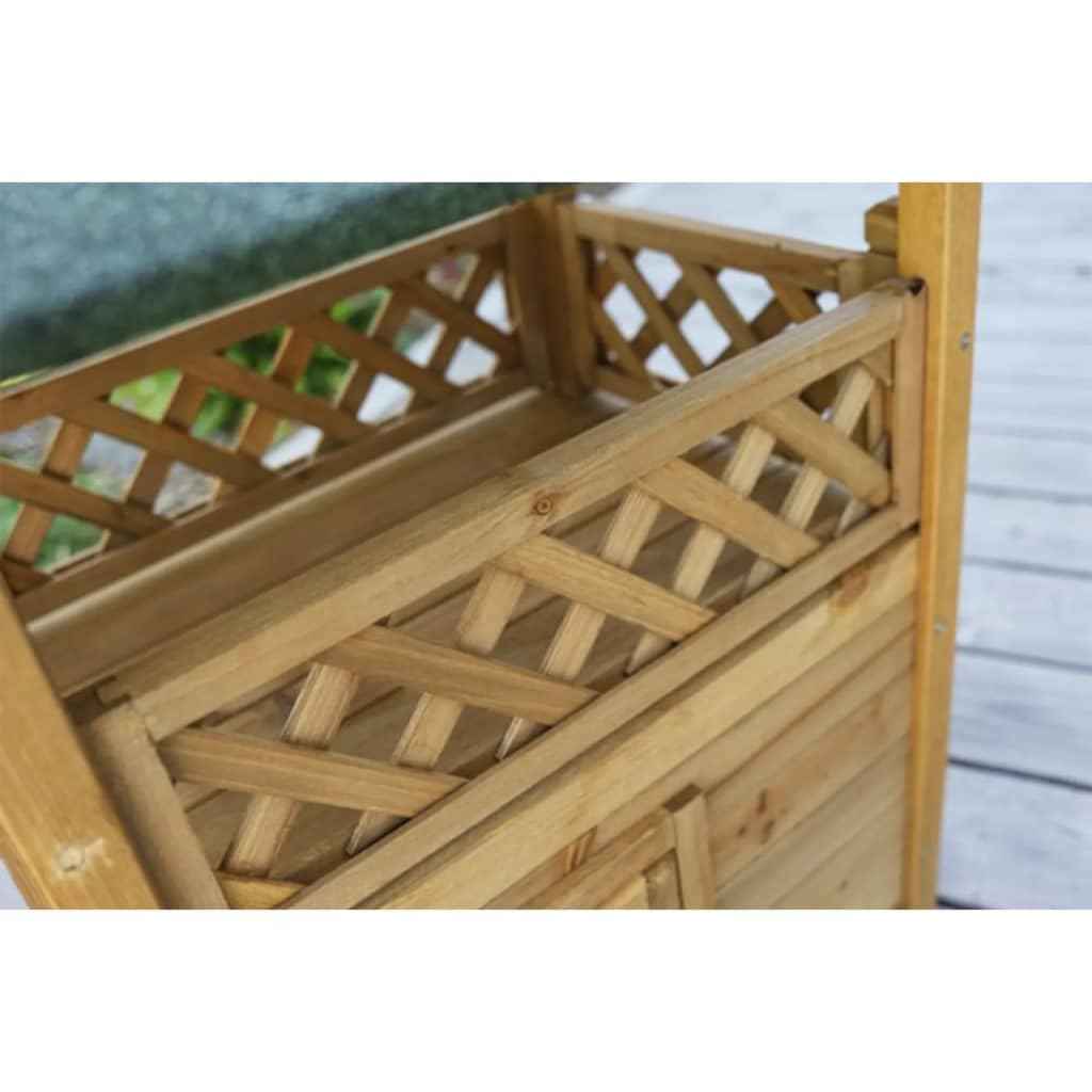 kerbl-maisonnette-pour-chat-lodge-77x50x73-cm-deux-tages image 8
