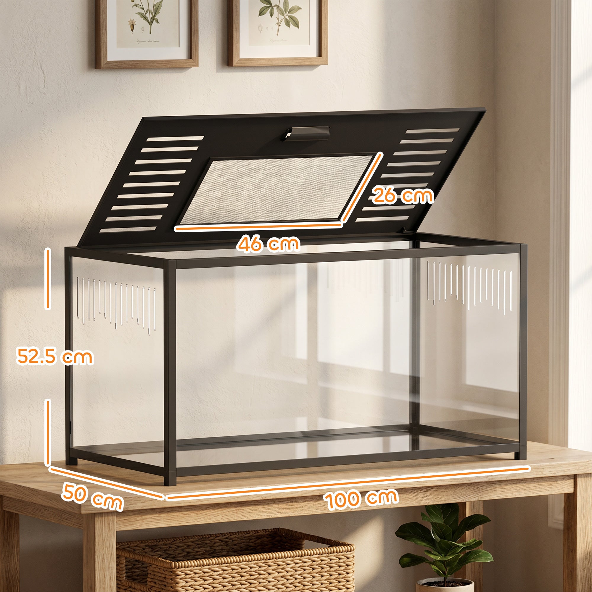 pawhut-cage-hamster-m-tal-anti-rongement-100-x-50-x-52-5-cm-noire image 5
