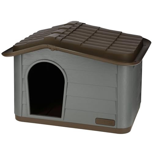 kerbl-pet-paola-eco-maison-niche-pour-chat-et-petit-chien-gris-vert-marron-60-x- image 8