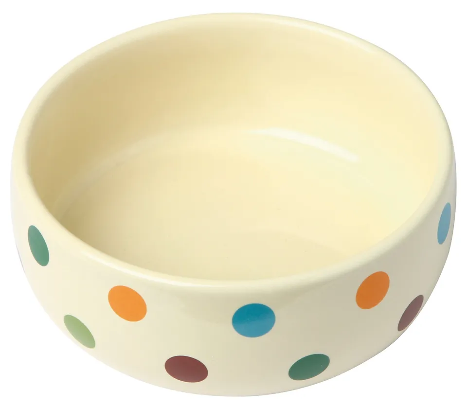 kerbl-82672-gamelle-c-ramique-dots-300-ml-pour-chien-lot-de-2 image 1