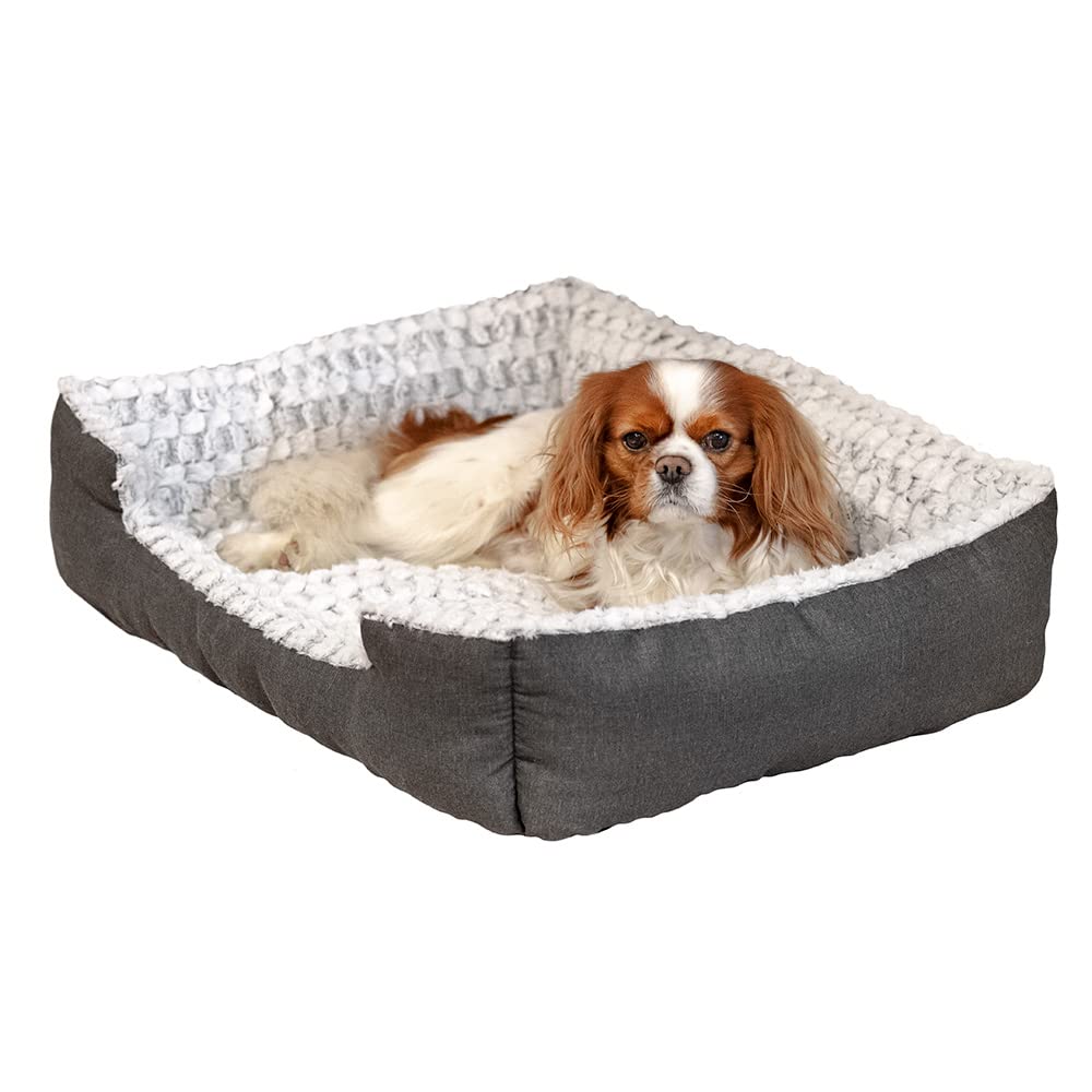 ferplast-sweetie-45-canap-rembourr-chien-et-chat-48-x-37-x-16-cm-blanc-gris image 2