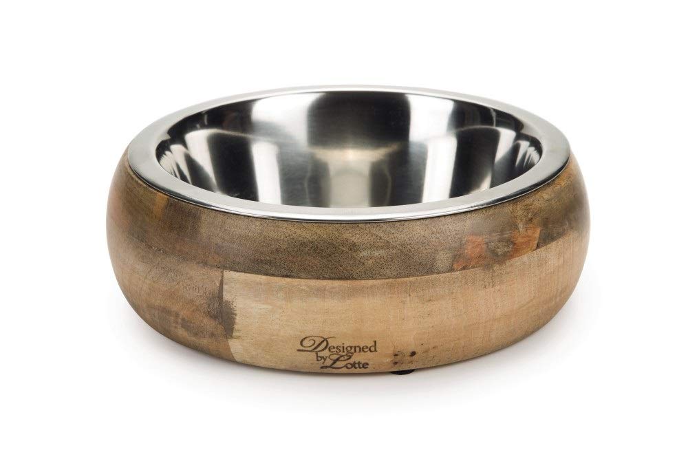karlie-lotte-mandira-gamelle-bois-avec-2-bols-inox-marron image 7