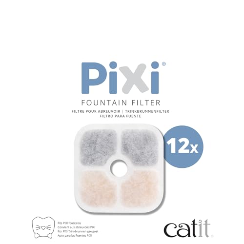 catit-pixi-cartouche-filtrante-fontaine-eau-pour-chat-lot-de-12-filtres-officiel image 4