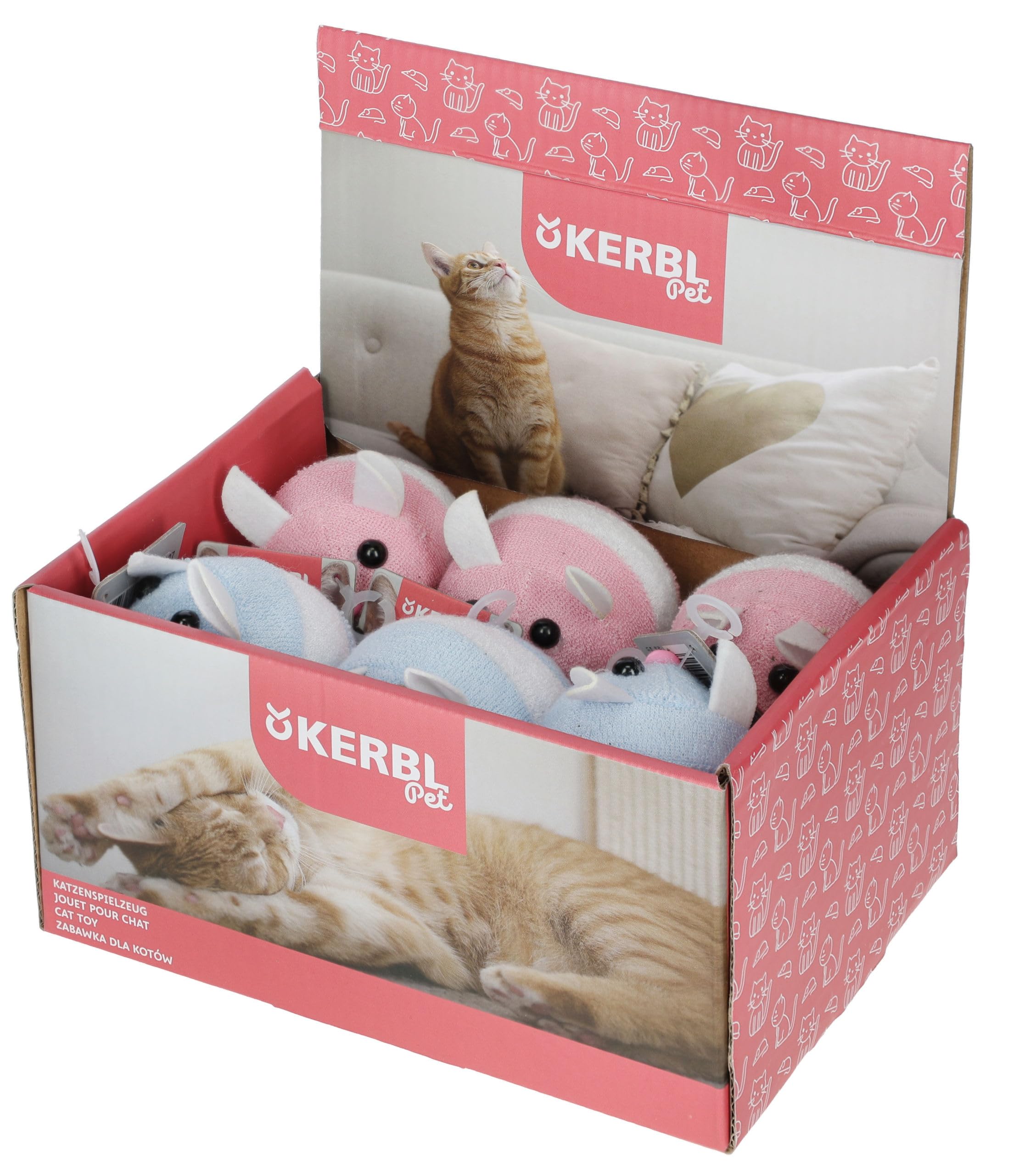 kerbl-shakin-jolly-terry-souris-ponge-m-canique-7-cm-pour-chat image 1