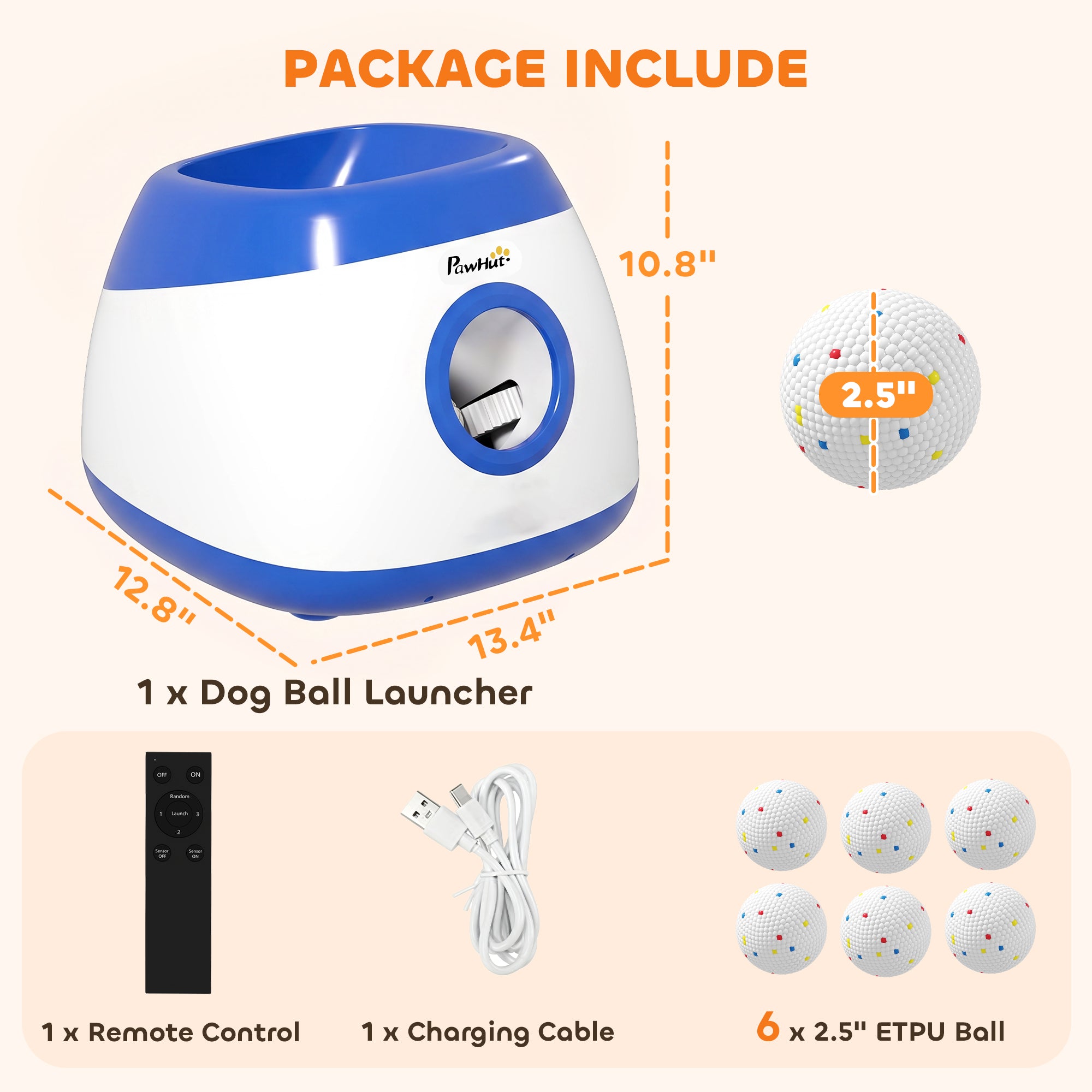 pawhut-lanceur-de-balles-automatique-pour-chien-avec-t-l-commande-3-distances-26 image 5