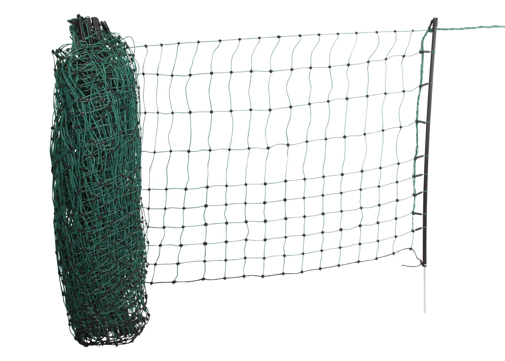 kerbl-filet-anti-chats-vert-25-m-x-77-cm-avec-9-piquets image 3