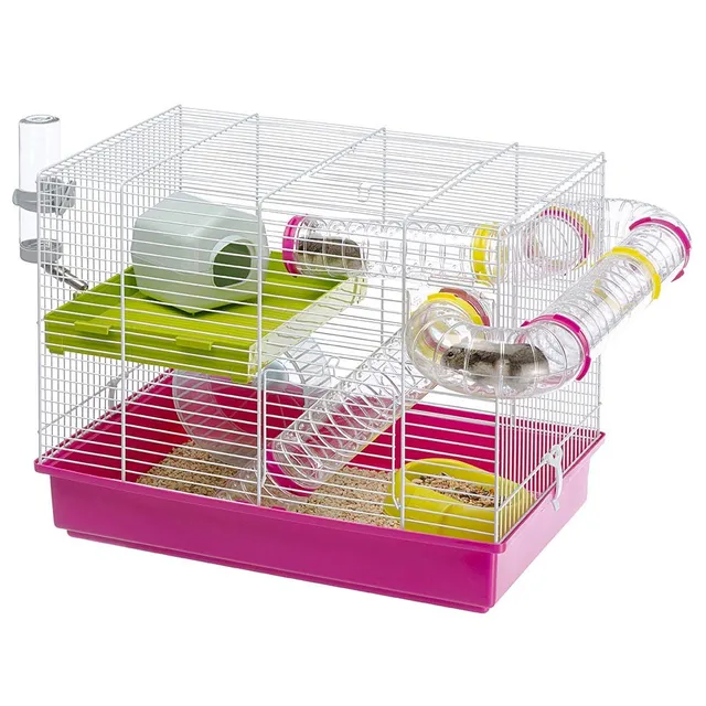 ferplast-laura-cage-hamster-souris-blanche-46-x-29-5-x-37-5-cm-avec-accessoires image 1