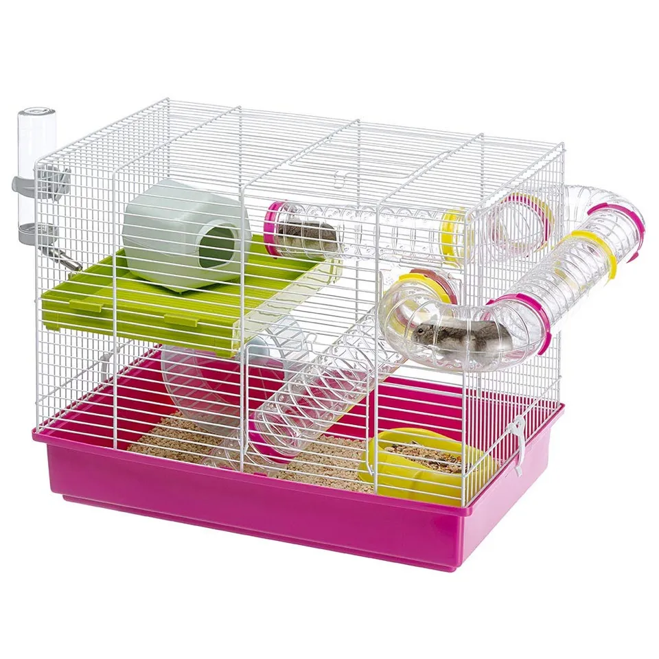 ferplast-laura-cage-hamster-souris-blanche-46-x-29-5-x-37-5-cm-avec-accessoires image 1