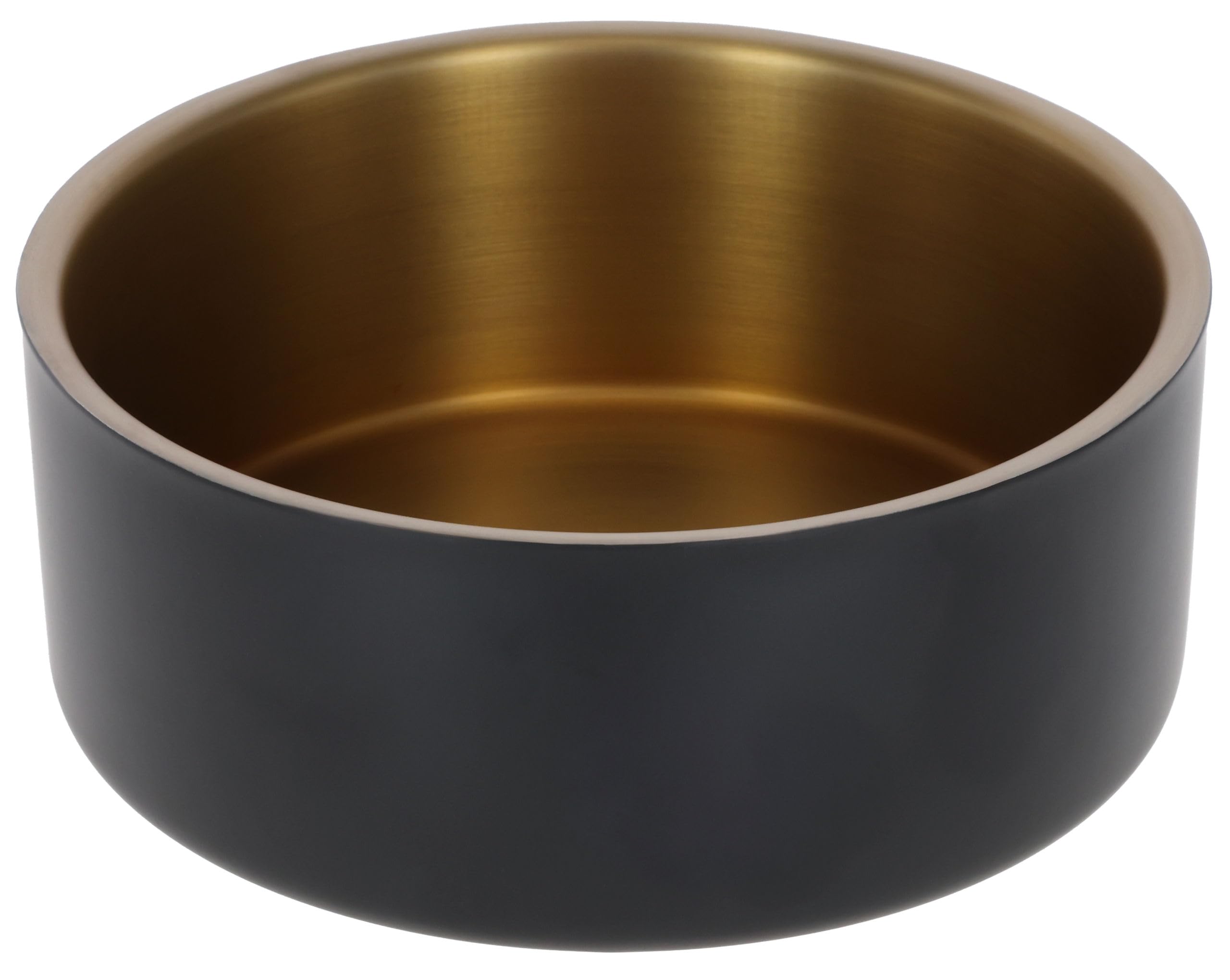 kerbl-pet-gamelle-inox-golden-1800-ml-noir-or-20-5-cm-pour-chien-et-chat image 1