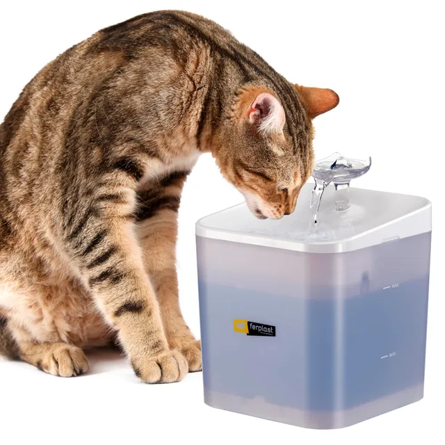 ferplast-ares-fontaine-eau-pour-chat-2-litres-avec-led image 1