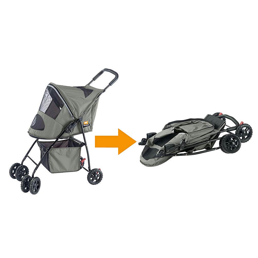 ferplast-globetrotter-poussette-pliable-pour-petit-chien-jusqu-9-kg-80x42x95-cm image 6