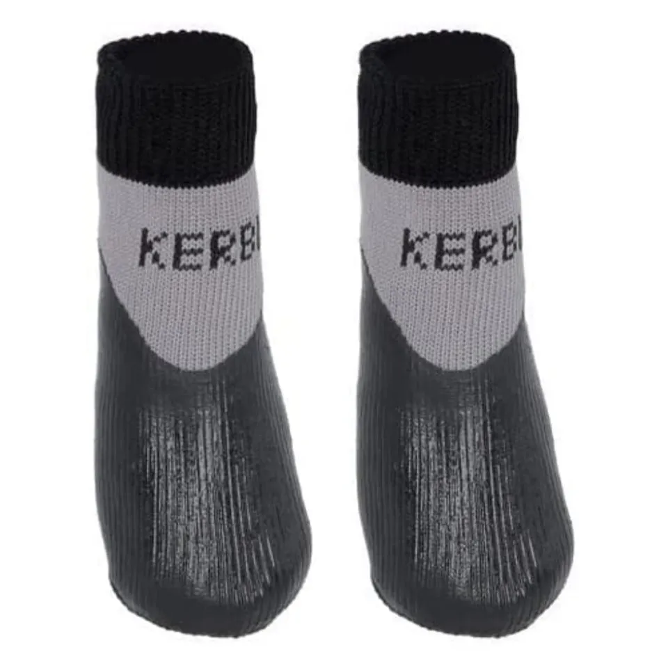 kerbl-susi-chaussettes-pour-chien-noires-taille-m-lot-de-2-antid-rapantes image 1