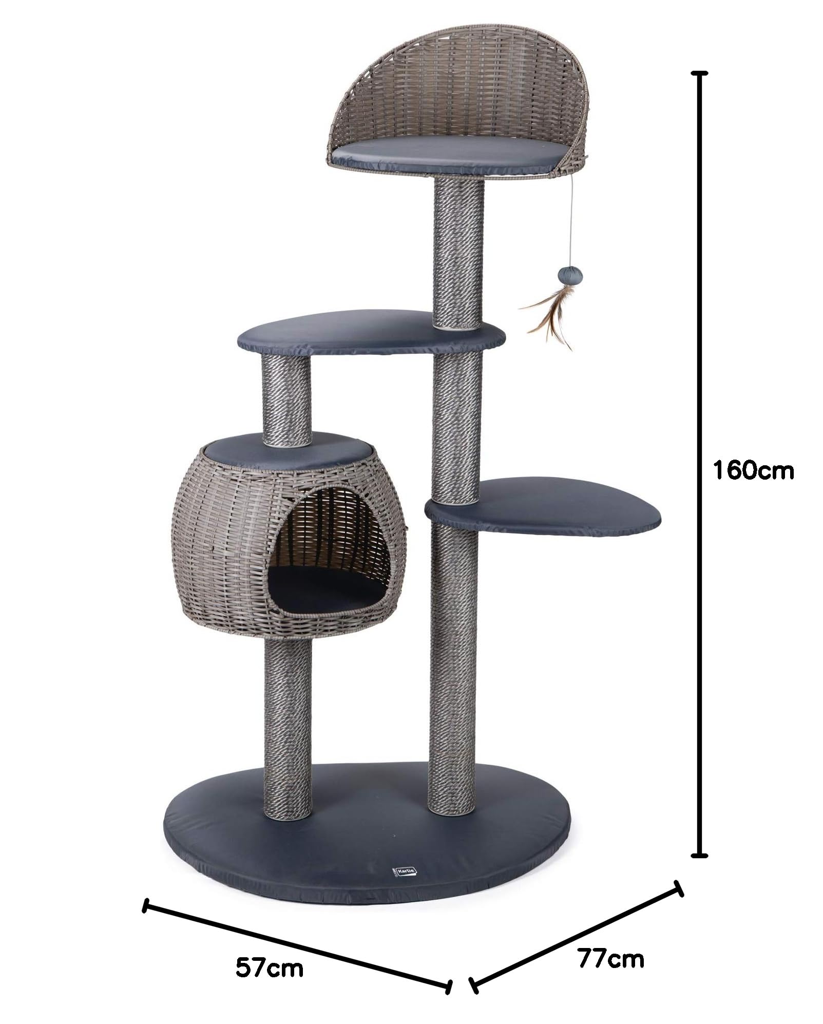 karlie-outdoor-arbre-chat-misty-arbre-chat-ext-rieur-77x57x160-cm-gris image 6